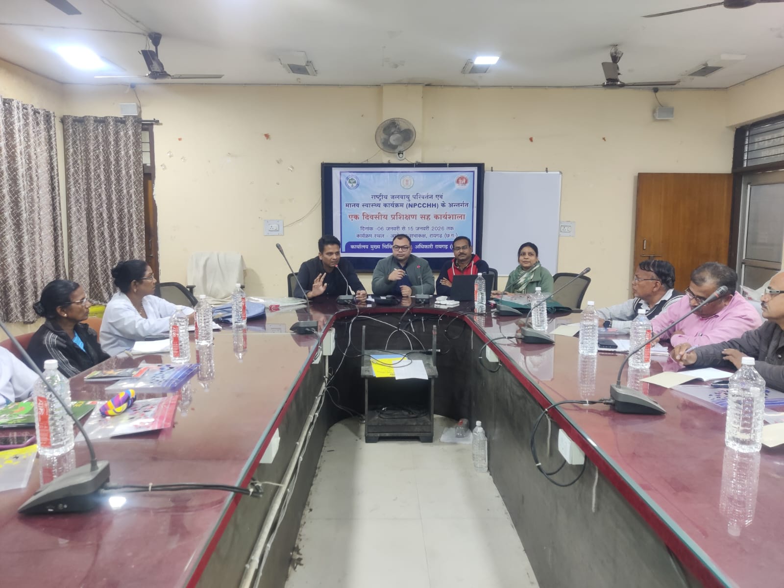 जलवायु परिवर्तन और मानव स्वास्थ्य पर बढ़ती चुनौतियों को लेकर जिला स्तरीय प्रशिक्षण आयोजित,