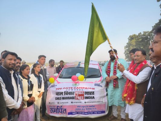 बाल विवाह मुक्त भारत अभियान को मिली नई गति :&nbsp;मुख्यमंत्री ने जागरूकता रथ को हरी झंडी दिखाकर किया रवाना