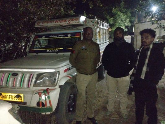 सरहद पार से आ रहे अवैध धान का पुलिस ने किया पर्दाफाश,दो पिकअप में 40 किंवटल धान जब्त