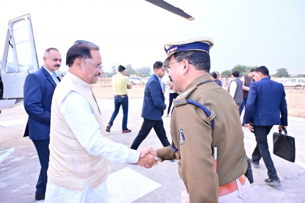 मुख्यमंत्री श्री विष्णुदेव साय &nbsp;बगिया पहुंचे, &nbsp;हुआ आत्मीय आगमन
