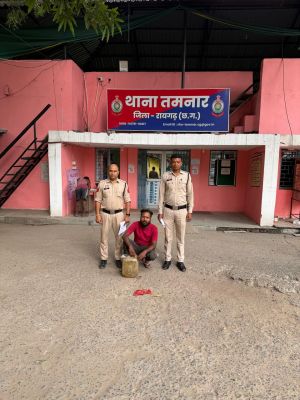 ऑपरेशन आघात का असर: तमनार पुलिस ने कोडकेल में दबिश देकर 10 लीटर महुआ शराब के साथ आरोपी को दबोचा